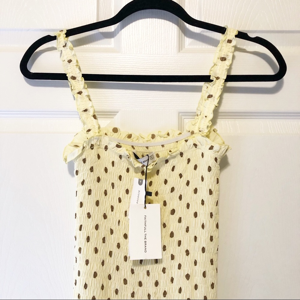 NWT Faithfull The Brand Nadine Midi Dress - Picture 3 of 7